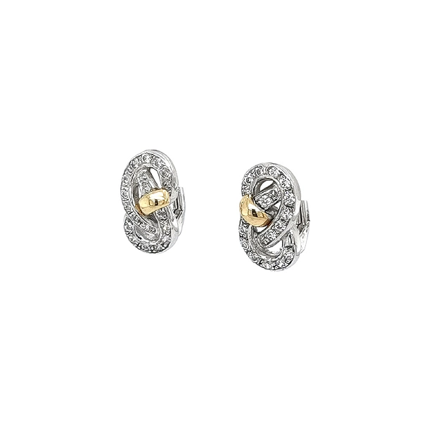 Earrings with Zircones in Gold