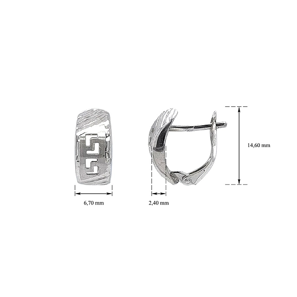 White Gold Earrings