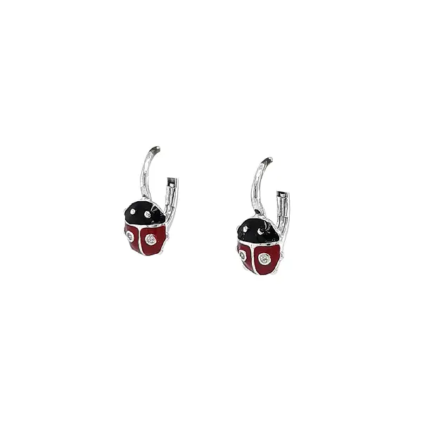 Baby Ladybug Earrings - Symbol of Happiness and Joy