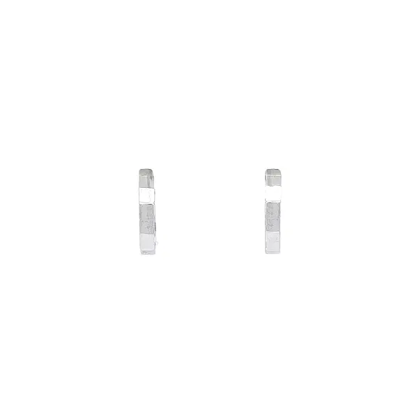 White Gold Earrings with Clean and Modern Design