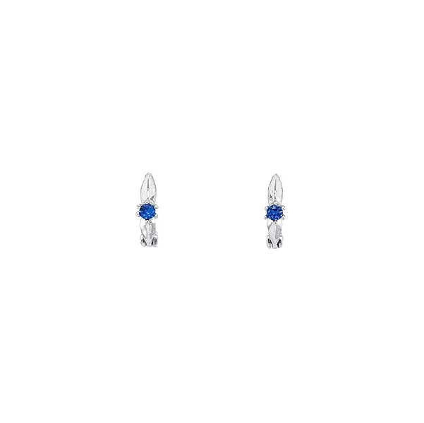 White Gold Earrings with Sapphire - The Magic of Blue Gemstone