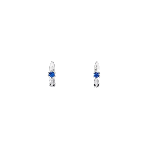 White Gold Earrings with Sapphire - The Magic of Blue Gemstone