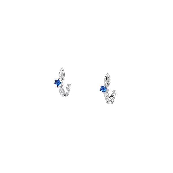 White Gold Earrings with Sapphire - The Magic of Blue Gemstone