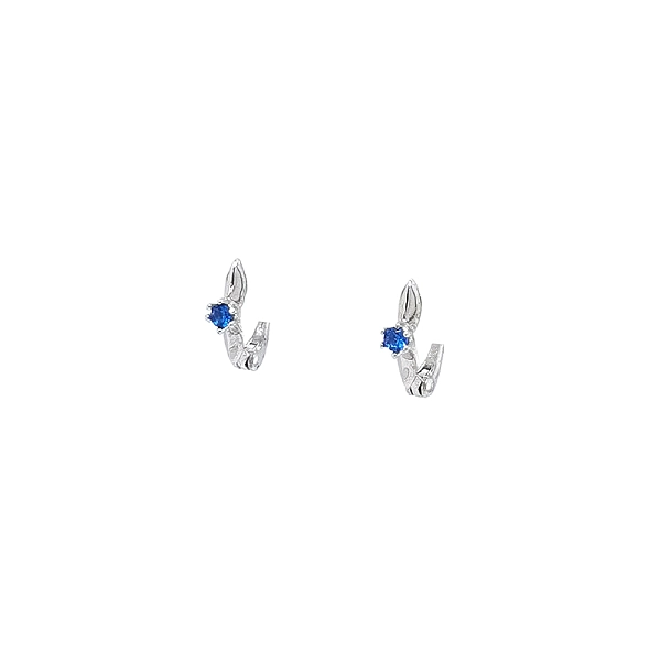 White Gold Earrings with Sapphire - The Magic of Blue Gemstone