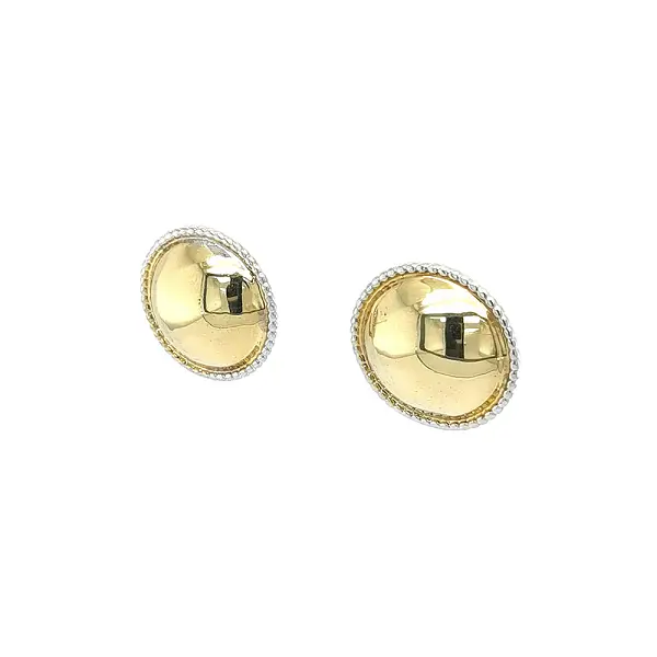 Round Gold Earrings That Captivate at First Sight
