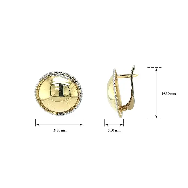 Round Gold Earrings That Captivate at First Sight