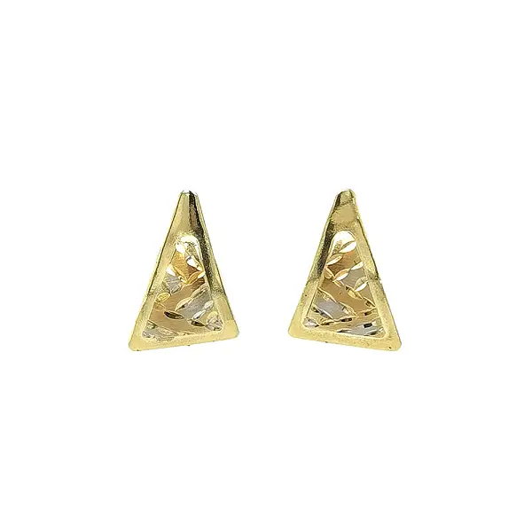Gold Elegant Triangle Earrings