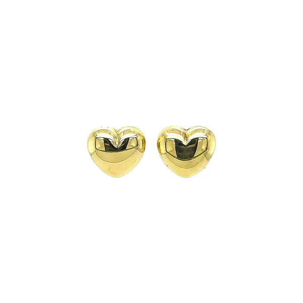 Gold Heart Earrings
