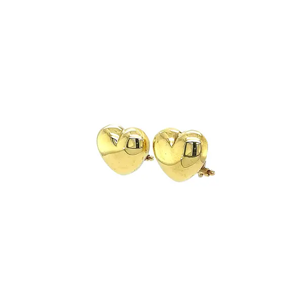 Gold Heart Earrings