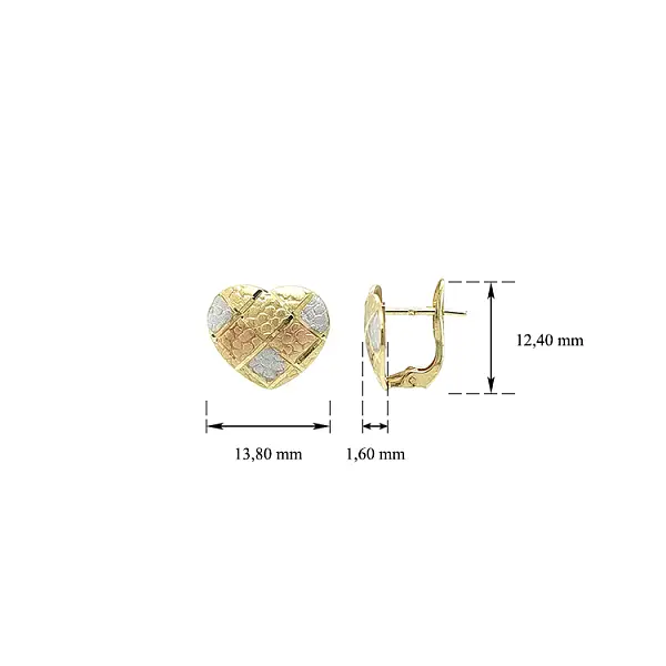 Earrings Sdrce made of Mixed Gold