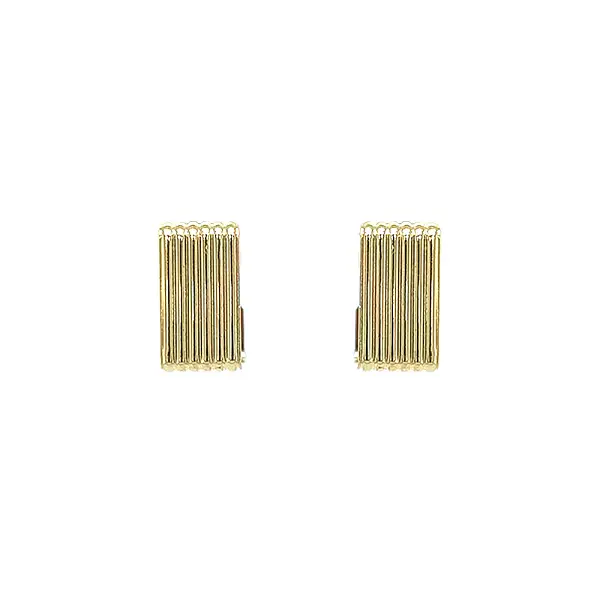 Gold Earrings Semi-circles