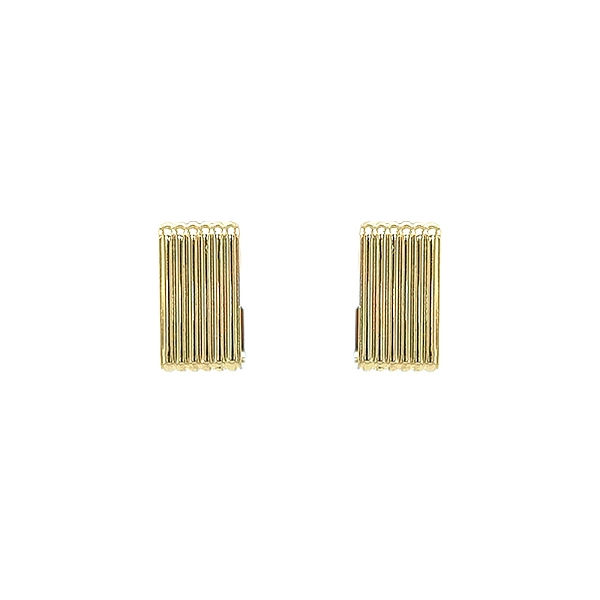Gold Earrings Semi-circles