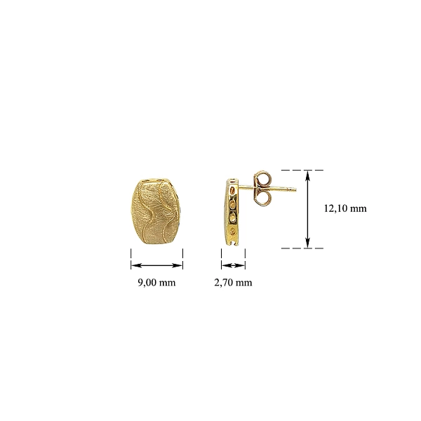 Gold Peck Earrings