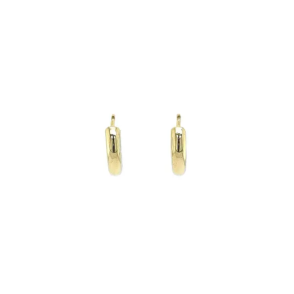Gold Round Earrings