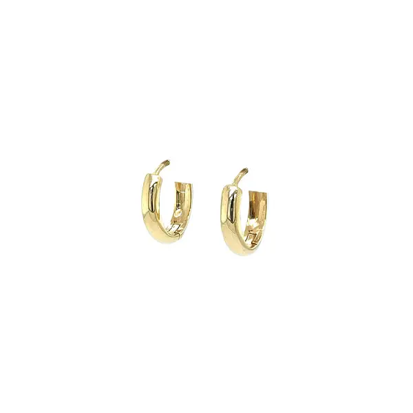 Gold Round Earrings