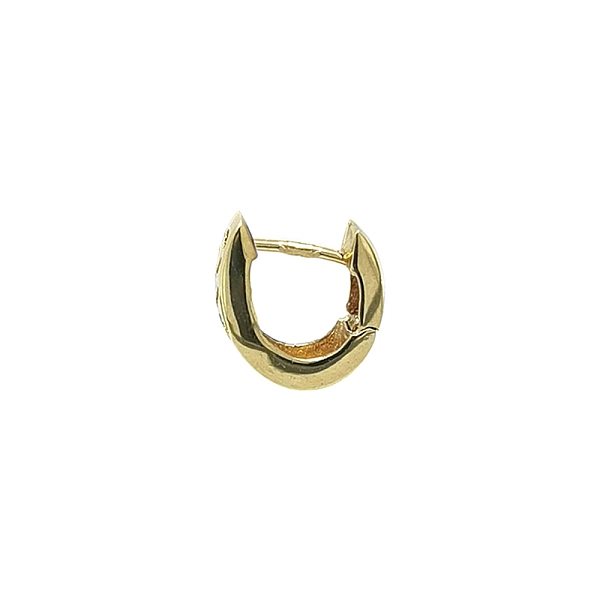 Gold Round Earrings