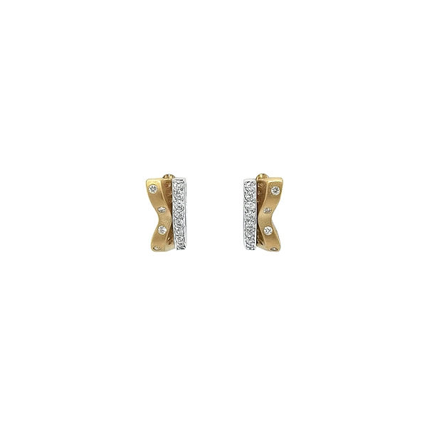 Earrings with Zircones in Gold