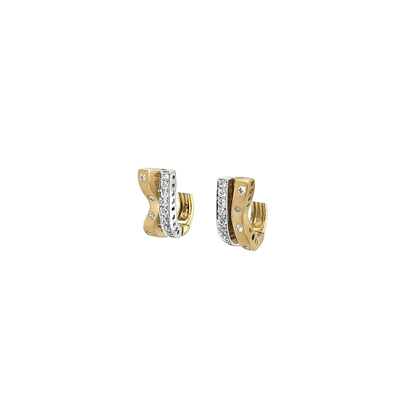 Earrings with Zircones in Gold