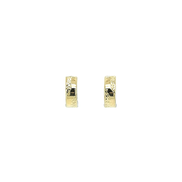 Gold Reversible Round Earrings