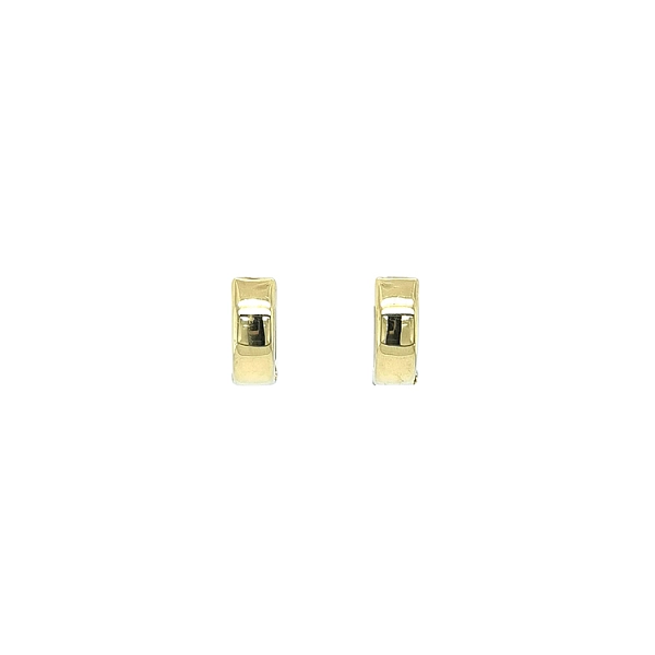 Gold Reversible Round Earrings