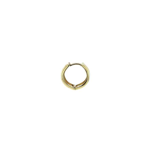 Gold Reversible Round Earrings