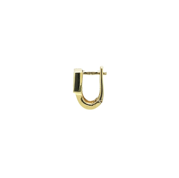 Gold Earrings with Zircons