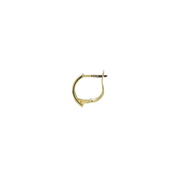 Minimalist Half Circle Earrings in Gold