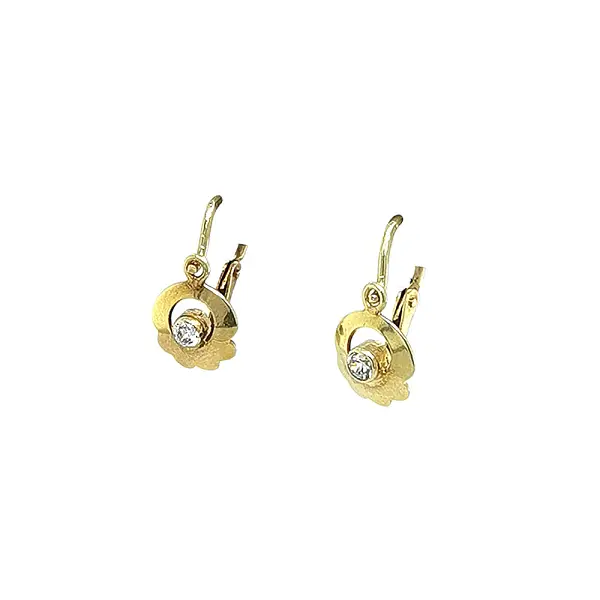 Golden Children Earrings with Zircones