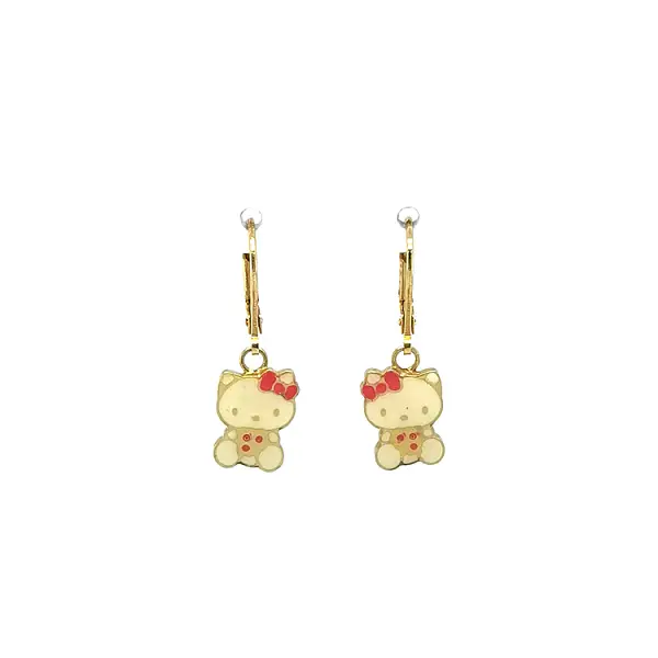 Gold Baby Hello Kitty Earrings