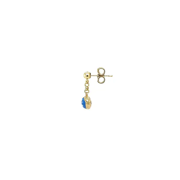 Gold Baby dangle earrings heart