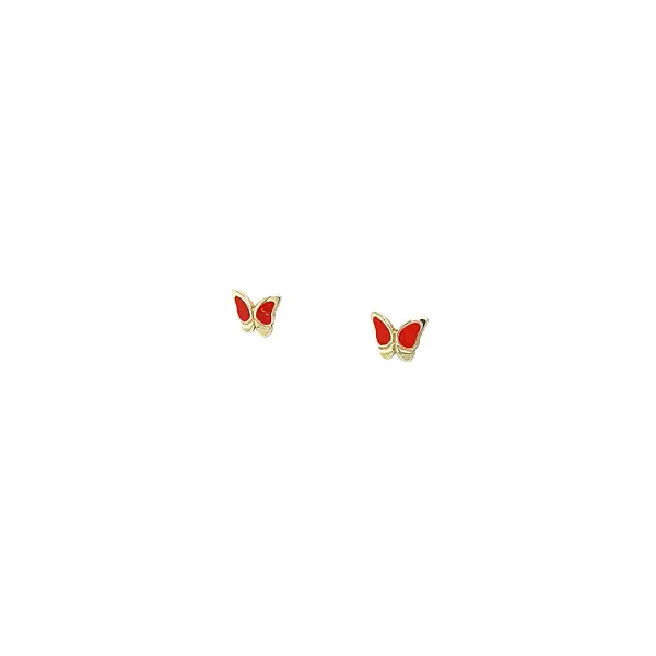 Golden Children's Butterfly Earrings