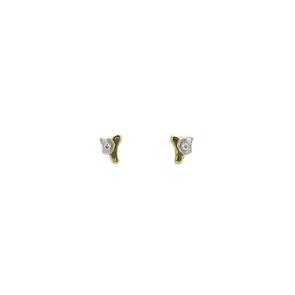 Earrings with Zircones in Gold