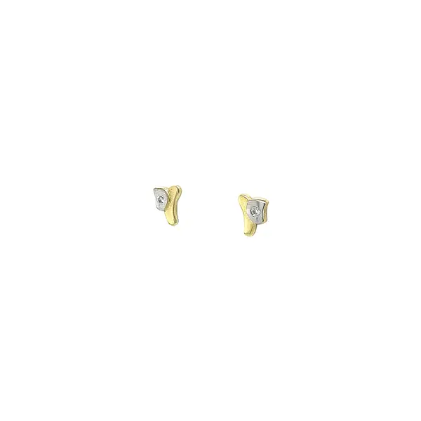 Earrings with Zircones in Gold