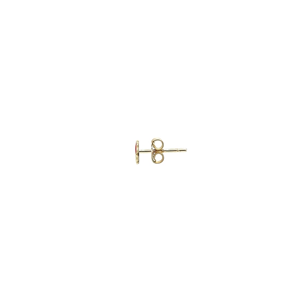 Gold Pecek Earrings Quatrefoil