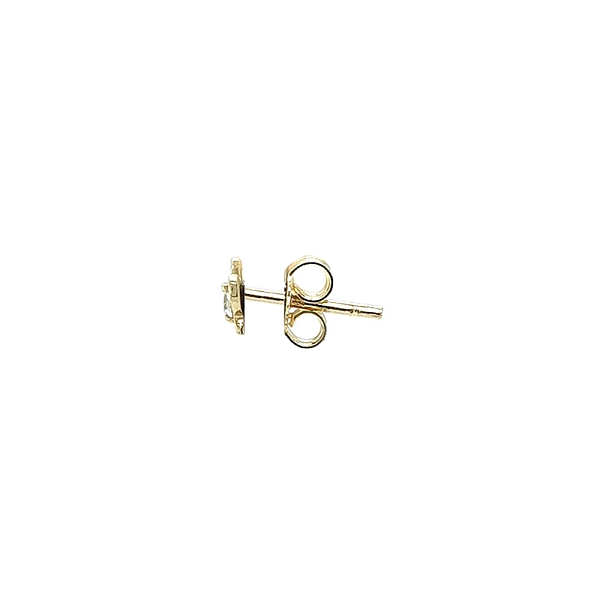 Gold Pecek Earrings Butterfly with Zirconia