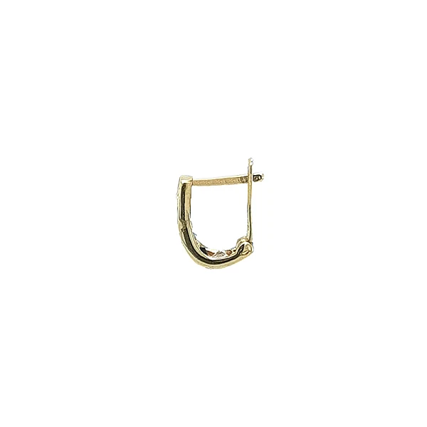 Gold Earrings with Sapphire