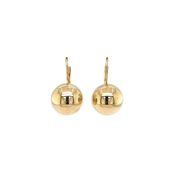 Gold Earrings Beads