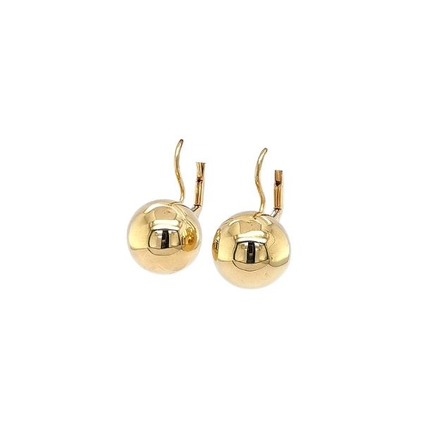 Gold Earrings Beads