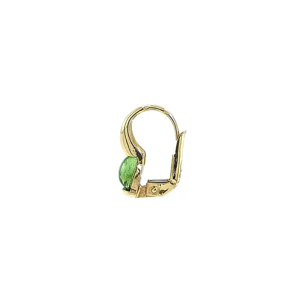 Gold Earrings with Peridot