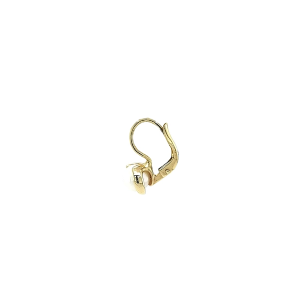 Gold Earrings with Pearl