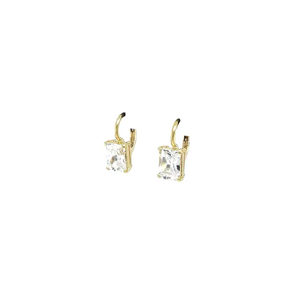 Gold Earrings with Zircons