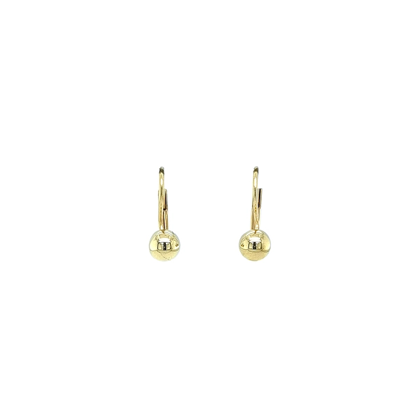 Gold Earrings Beads