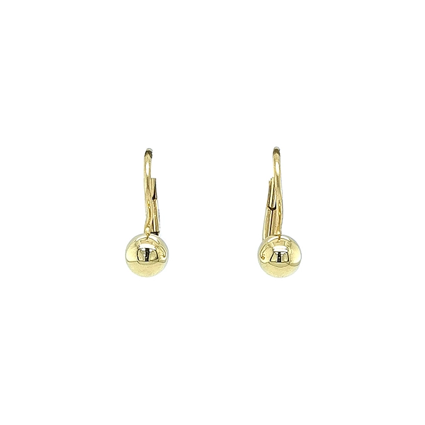 Gold Earrings Beads
