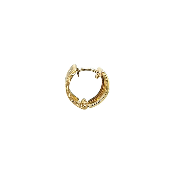 Gold Round Earrings