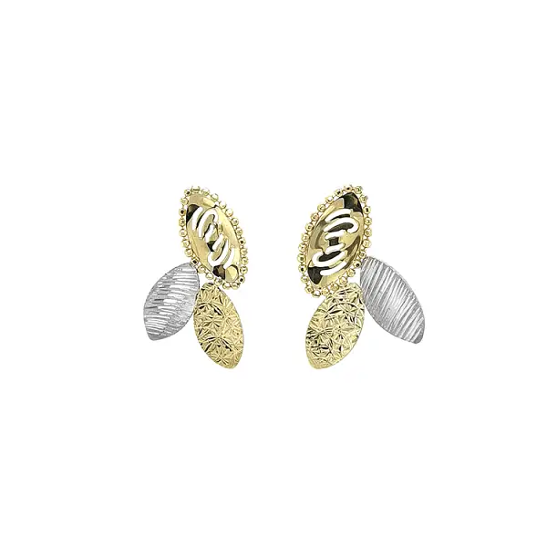 Gold Earrings made of Combination Gold