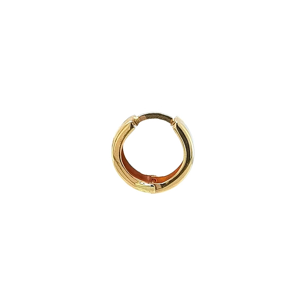 Gold Round Earrings