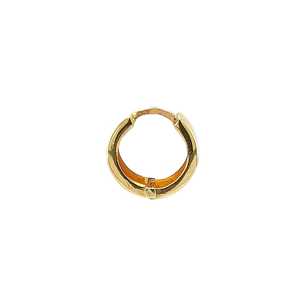 Gold Round Earrings