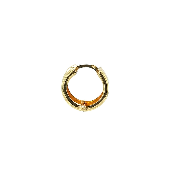 Gold Round Earrings