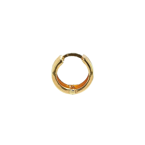Gold Round Earrings