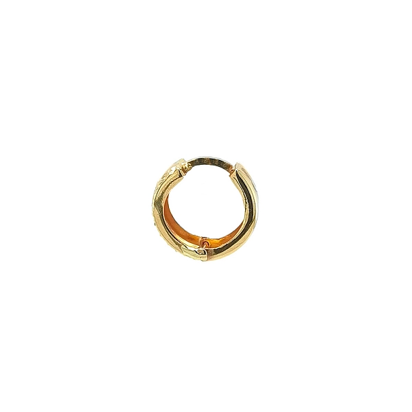 Gold Round Earrings